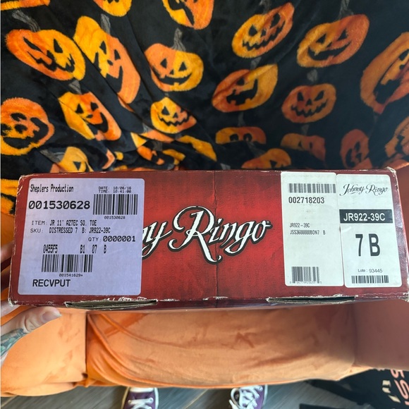 Johnny Ringo Leather Aztec Boots - Picture 2 of 6